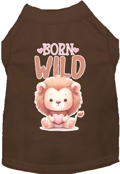 Adorable Cat or Dog Shirt for Pets "Born Wild"