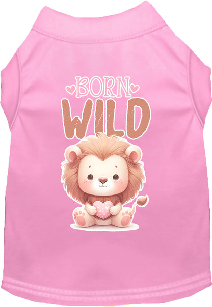 Adorable Cat or Dog Shirt for Pets "Born Wild"