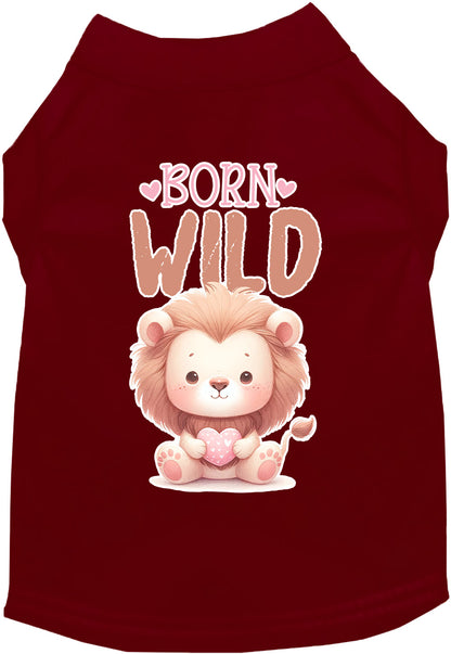 Adorable Cat or Dog Shirt for Pets "Born Wild"