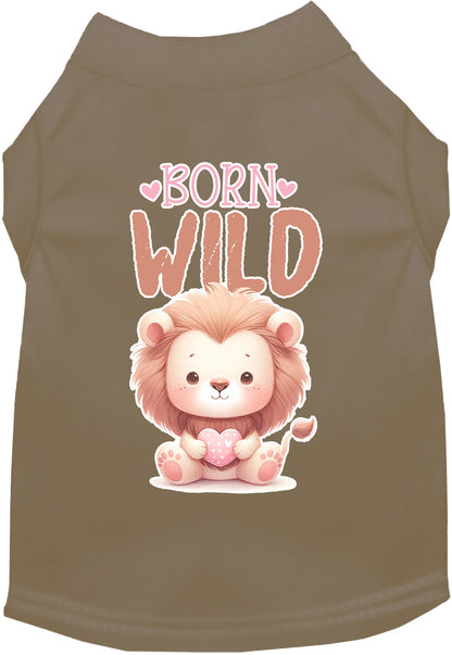 Adorable Cat or Dog Shirt for Pets "Born Wild"