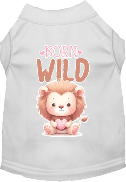 Adorable Cat or Dog Shirt for Pets "Born Wild"