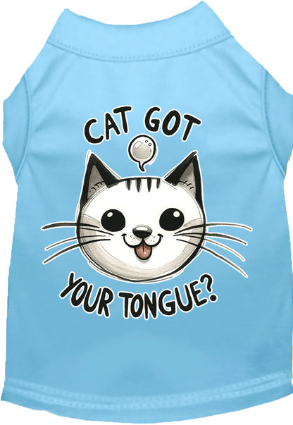 Adorable Cat or Dog Shirt for Pets "Cat Got Your Tongue"