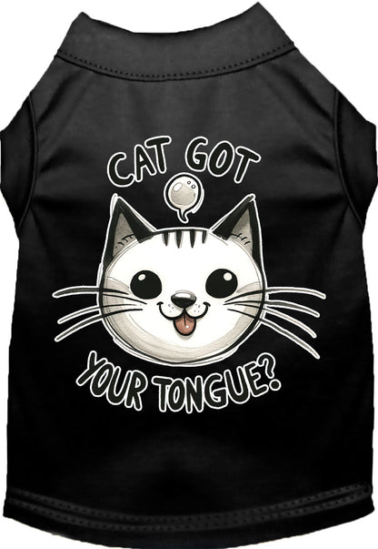 Adorable Cat or Dog Shirt for Pets "Cat Got Your Tongue"