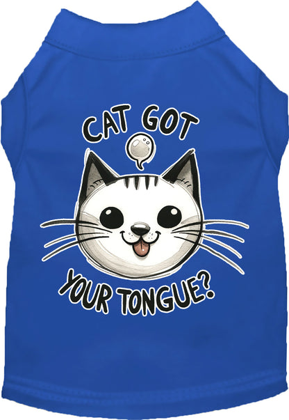 Adorable Cat or Dog Shirt for Pets "Cat Got Your Tongue"