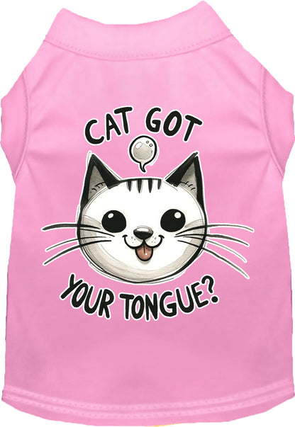 Adorable Cat or Dog Shirt for Pets "Cat Got Your Tongue"