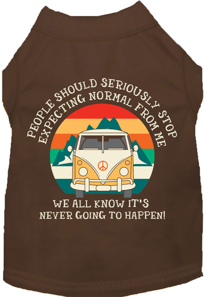 Cat or Dog Shirt for Pets "Stop Expecting Normal Vanlife"