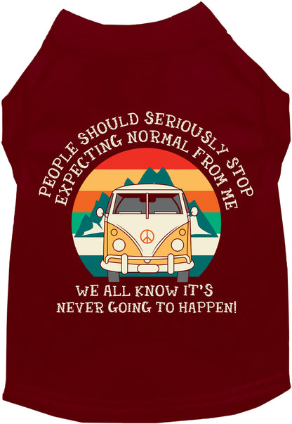 Cat or Dog Shirt for Pets "Stop Expecting Normal Vanlife"