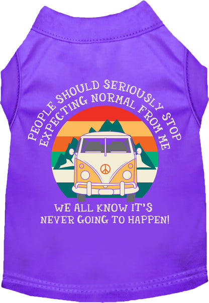 Cat or Dog Shirt for Pets "Stop Expecting Normal Vanlife"