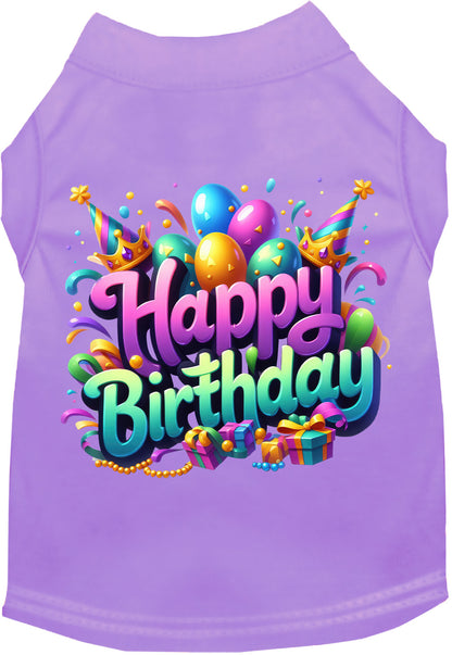 Party Cat or Dog Shirt for Pets "Happy Birthday"