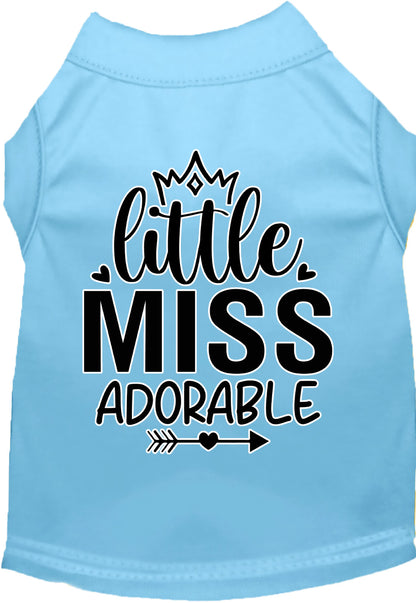 Adorable Cat or Dog Shirt for Pets "Little Miss Adorable"