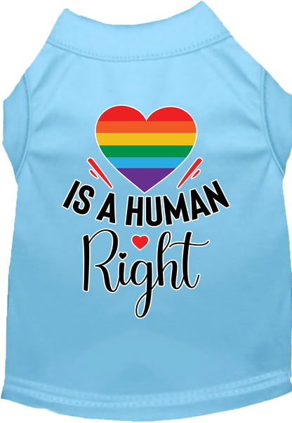 Pride Cat or Dog Shirt for Pets "Love is a Human Right"