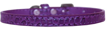 Dog, Puppy & Pet Designer Croc Collar, "Plain 3/8" Wide"