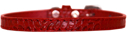 Dog, Puppy & Pet Designer Croc Collar, "Plain 3/8" Wide"