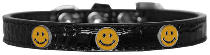 Dog, Puppy & Pet Designer Croc Widget Collar, "Happy Face"