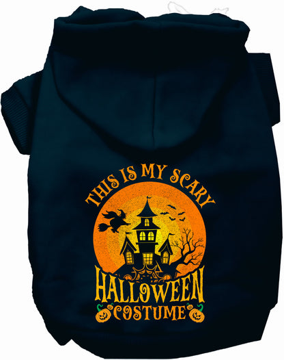 Navy scary Halloween costume pet hoodie