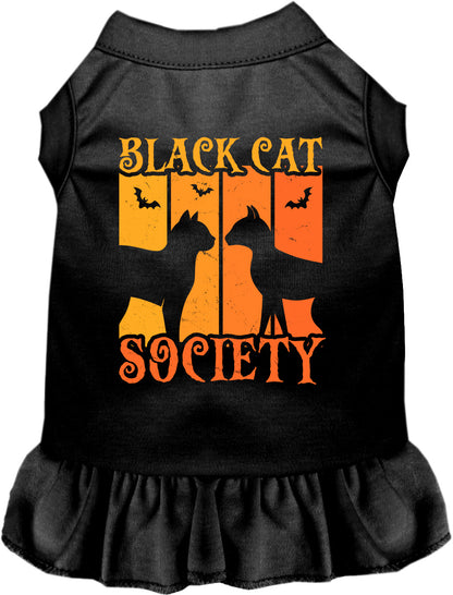 Black Cat Society Pet Dress