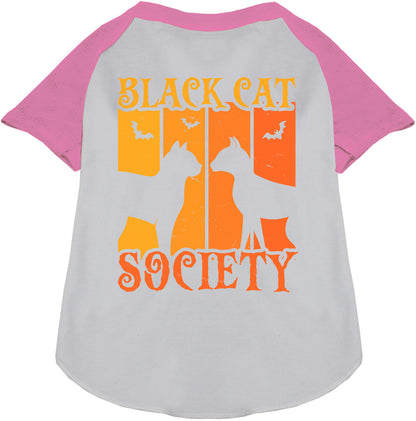 Black Cat Society Pet Raglan Shirt