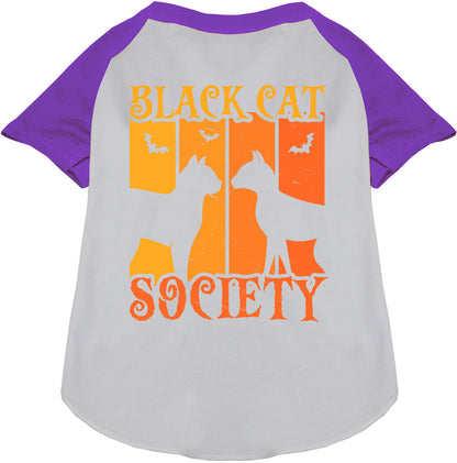 Black Cat Society Pet Raglan Shirt