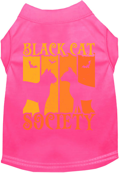 Black Cat Society Pet Shirt