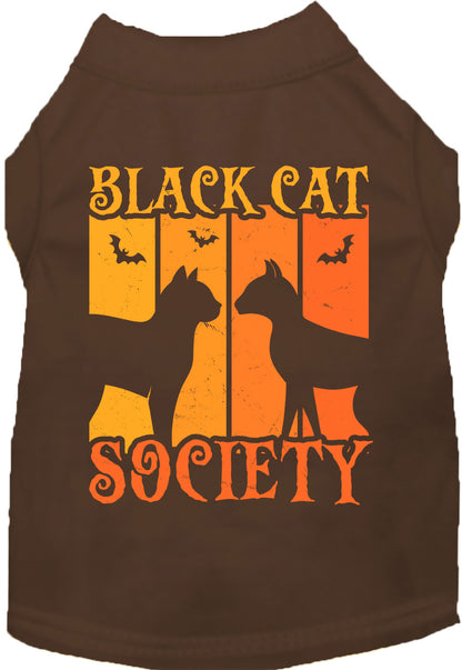 Black Cat Society Pet Shirt