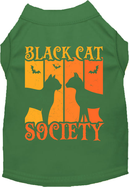 Black Cat Society Pet Shirt