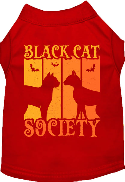 Black Cat Society Pet Shirt