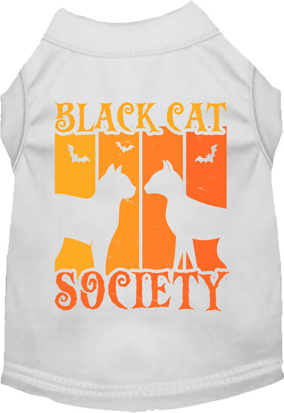 Black Cat Society Pet Shirt