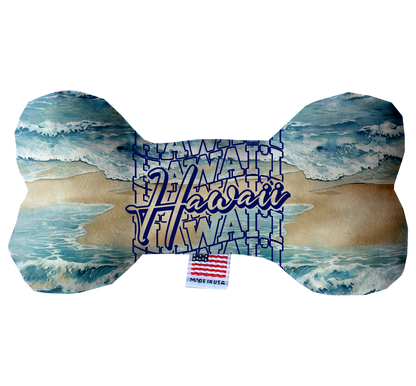 Pet & Dog Plush Bone Toys, "Hawaii State Options" (Available in different pattern options)