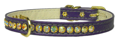 Dog, Puppy & Pet Collar, "Beverly With Aurora Borealis Crystals Jewelry Set"