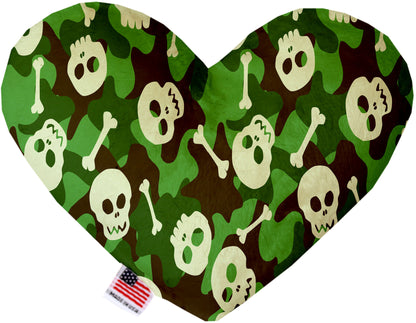 Pet and Dog Plush Heart or Bone Toy, "Skulls Group" (Available in different sizes, and 12 different pattern options!)