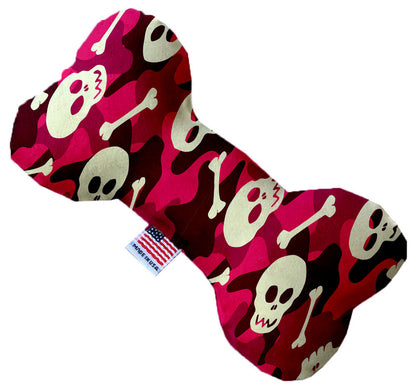 Pet and Dog Plush Heart or Bone Toy, "Skulls Group" (Available in different sizes, and 12 different pattern options!)