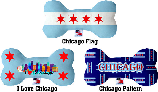 Chicago Plush Dog Bone Toys