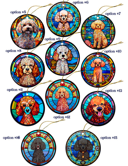 Poodle Jewelry - Stained Glass Style Necklaces, Earrings and more!