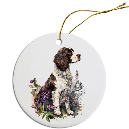 Dog Breed Christmas Ornament, "English Springer Spaniel"