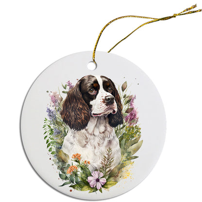 Dog Breed Christmas Ornament, "English Springer Spaniel"