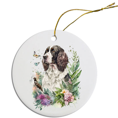 Dog Breed Christmas Ornament, "English Springer Spaniel"