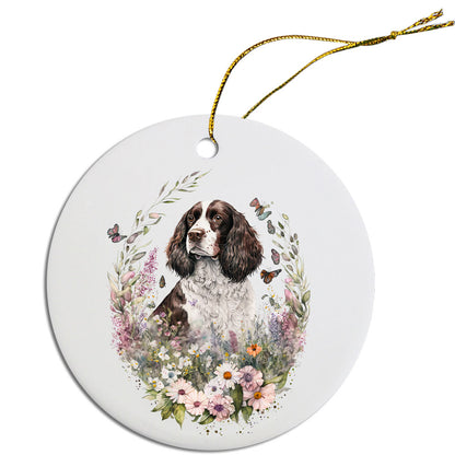 Dog Breed Christmas Ornament, "English Springer Spaniel"