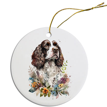 Dog Breed Christmas Ornament, "English Springer Spaniel"