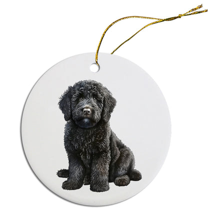 Dog Breed Christmas Ornament, "Labradoodle"