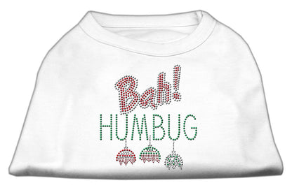 Christmas Pet Dog & Cat Shirt Rhinestone, "Bah Humbug"