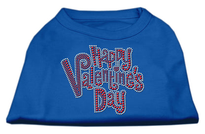 Camisa para perros y gatos con diamantes de imitación, "Feliz día de San Valentín"