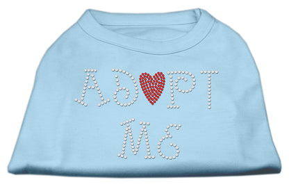 Pet Dog & Cat Shirt Rhinestone,"Adopt Me"