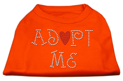 Pet Dog & Cat Shirt Rhinestone,"Adopt Me"