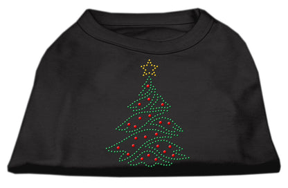 Camisa navideña para perros y gatos con diamantes de imitación, "Árbol de Navidad"