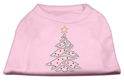 Camisa navideña para perros y gatos con diamantes de imitación, "Árbol de Navidad"