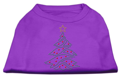 Camisa navideña para perros y gatos con diamantes de imitación, "Árbol de Navidad"