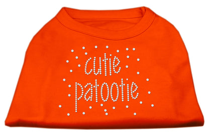 Camisa para perros y gatos con diamantes de imitación, "Cutie Patootie"