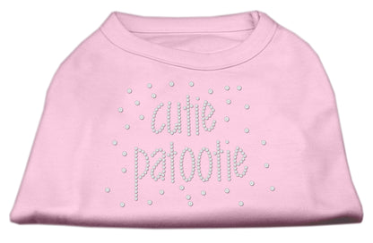 Camisa para perros y gatos con diamantes de imitación, "Cutie Patootie"