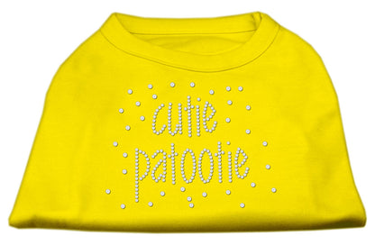 Camisa para perros y gatos con diamantes de imitación, "Cutie Patootie"