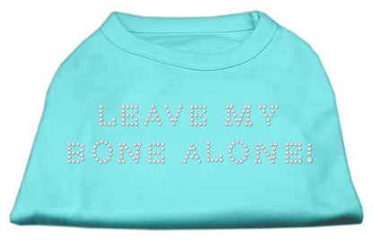 Pet Dog & Cat Shirt Rhinestone, "Leave My Bone Alone!"